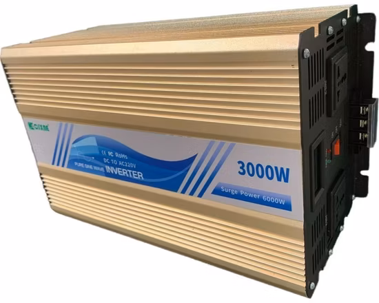 Onduleur solaire à onde sinusoïdale Pure 3000W/3kw 12V/24V/48V DC à AC 110V/120V/220V/230V